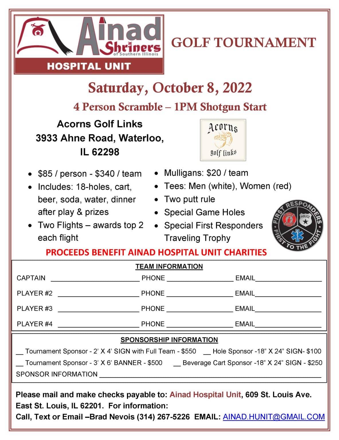 Ainad Shriners Hospital Unit Golf Tournament RepublicTimes News